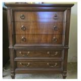 5 drawer wood chest of drawers
