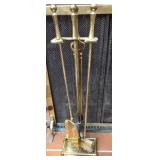 Brass Metal Fireplace poker set