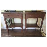 Pair of end tables with a drawer