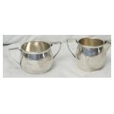 vintage sterling sliver sugar and creamer set 139g