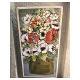 Floral painting on Wood