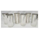 Set of 6 Solid Sterling Silver Cups 915 g