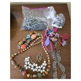 Estate lot of costume jewelry necklaces