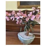 Glass flower decor
