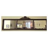 Plastic framed beveled edge mirror