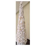 Tall Decorative Cone With Sea Shells