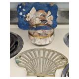 Brass Shell Trivet Sea Shells & Shells Fish Art