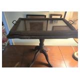 Glass tray top table