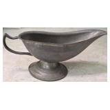 Genuine Pewter Metal Creamer or Gravy Pitcher