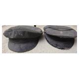 Lot of 2 vintage military caps