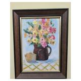 Framed oil on canvas by Hope
