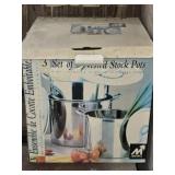 Metro Brand Stainless Steel Stock Pots in Box