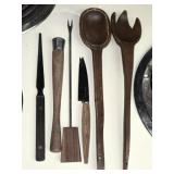 Vintage Mid Century Modern Wooden Utensils