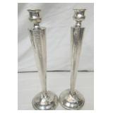 Vtg Sterling silver weighted candlestick holder