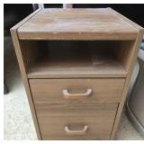 Faux wood cabinet with gift cards