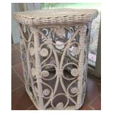 Wicker side table