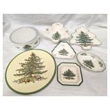Lot of Spode Christmas Tree serving pieces