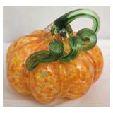 Blown murano glass pumpkin
