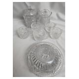 Estate lot of crystal decor