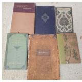 Lot of 6 vintage / antique books