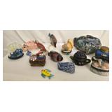 Pottery pieces and trinket boxes