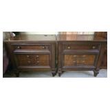 Pair of 3 drawer nightstands UPSTAIRS