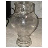 Antique Clear Glass Vase