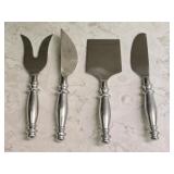 4 pc Heavy Metal Butter Spreads & Hordeurve Fork