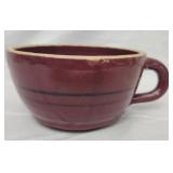 Handmade pottery bowel w handle
