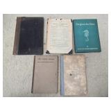Lot of 5 vintage books