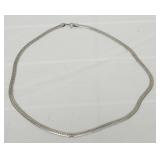 Sterling silver herringbone necklace 10g