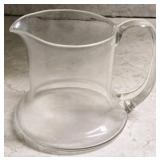 Vintage Short Crystal Glass Drink Pitcher