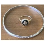 10KT gold ring and bracelet 12.3 G