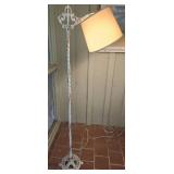 Iron base floor lamp tested and works