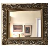 Gold gilded wall mirror