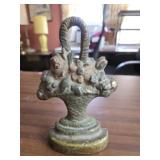 Vintage cast iron door stopper