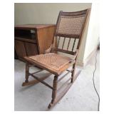 Vintage wood rocking chair