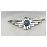 Vintage sterling silver Thunderbird brooch