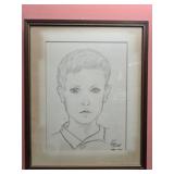 Framed Cazar 1968 portrait