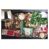 Huge Tote Full of Misc Christmas Decor & More