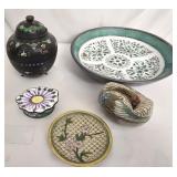 Lot of oriental or Asian cloisonne miscellaneous
