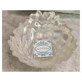 Beautiful Iridescent Azzurra Blown Glass Bowl
