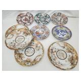 9 decorative Japanese plates