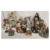 Lot of miscellaneous nativity scenes