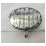 Vintage Mexico Silver Abalone Shell trinket 11g