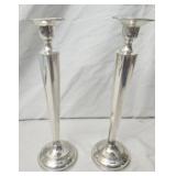 Sterling silver weighted candlestick holder