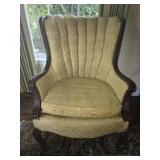 Wing back queen ann chair needs to be recovered