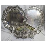 Lot of 3 silver plated pieces