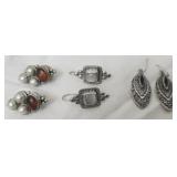 3 pair of sterling silver earrings 19g