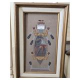 Framed Navajo Sand Art Painting